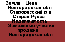 Земля › Цена ­ 355 000 - Новгородская обл., Старорусский р-н, Старая Русса г. Недвижимость » Земельные участки продажа   . Новгородская обл.